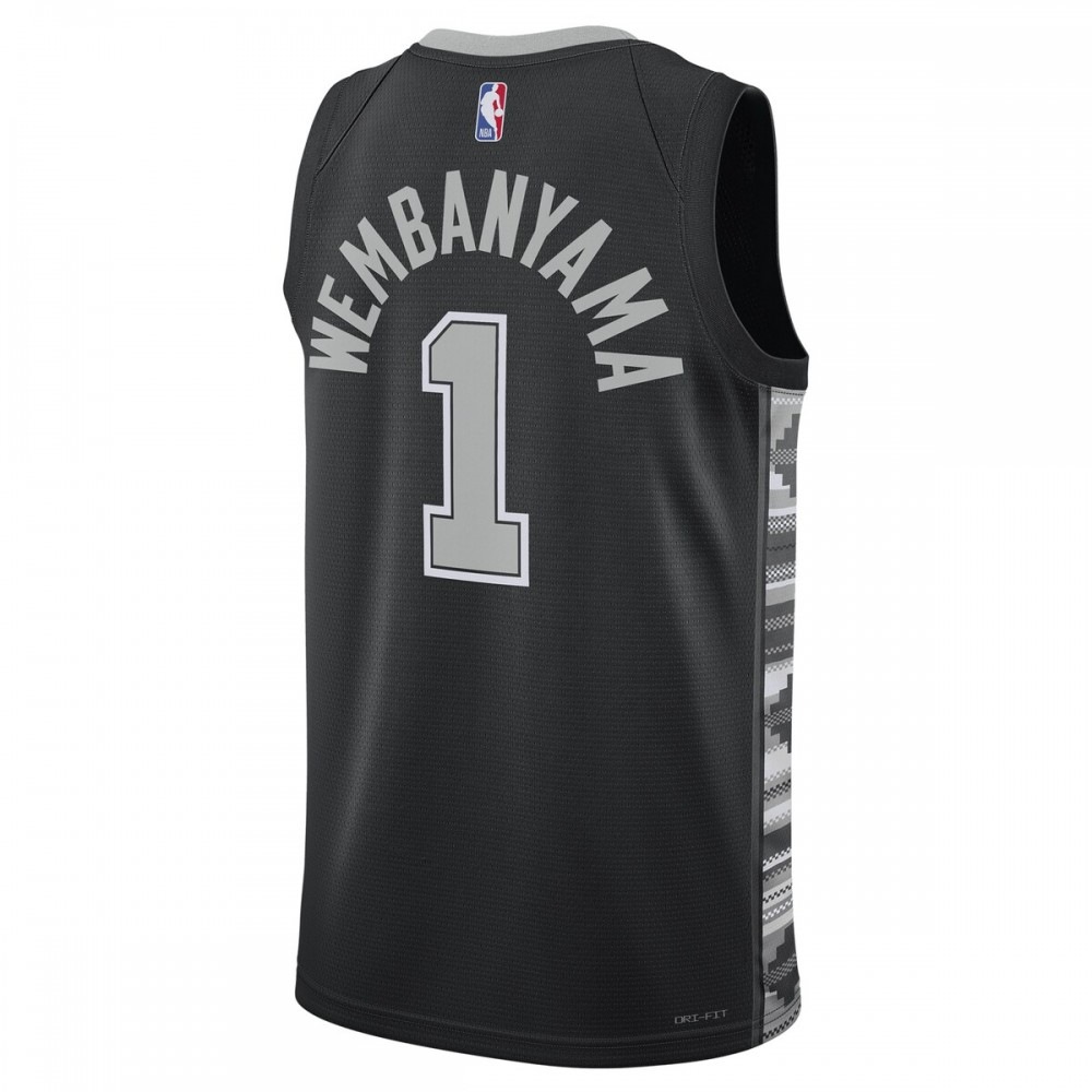Victor Wembanyama San Antonio Spurs Jordan Brand Unisex Swingman Jersey - Statement Edition - Black-Pro Kit Vault | Brand New 26/27 Sports Jerseys